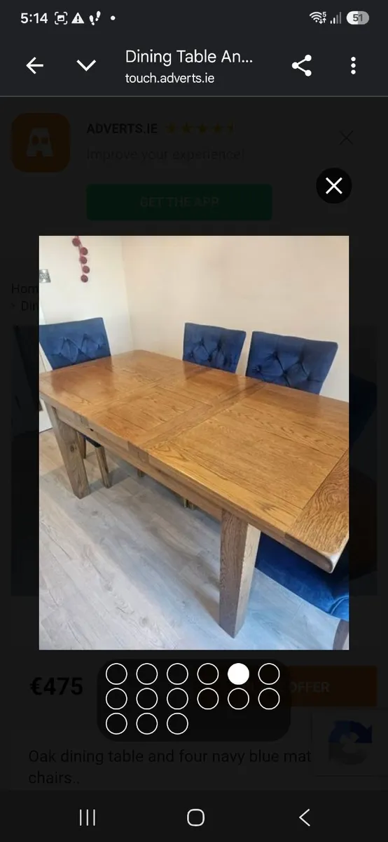 Table & 4 chairs - Image 4