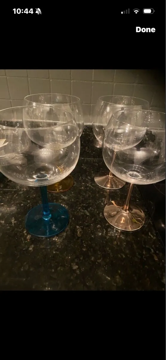 Large Gin Glasses (4) - Image 1