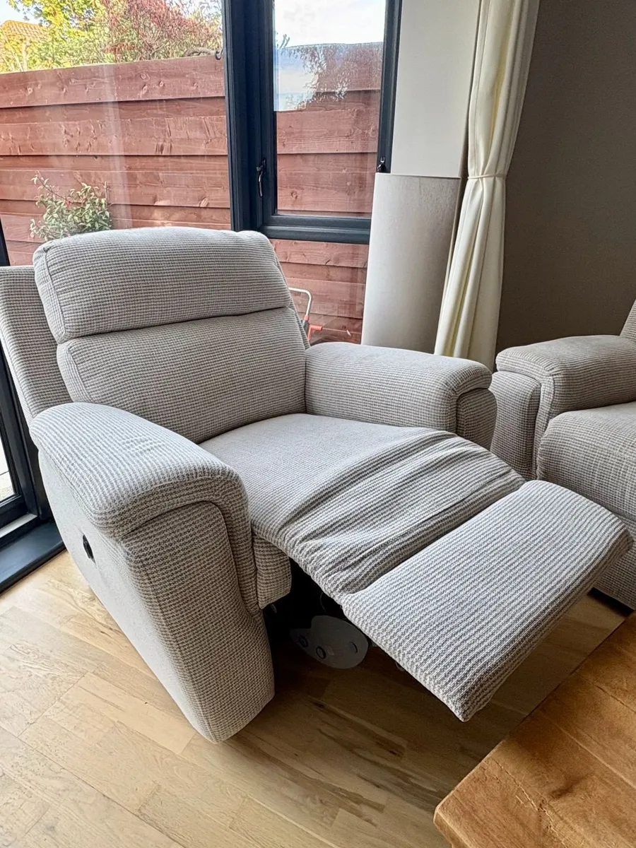 Electric Recliner Set (2 Seater and Chair) - Image 1