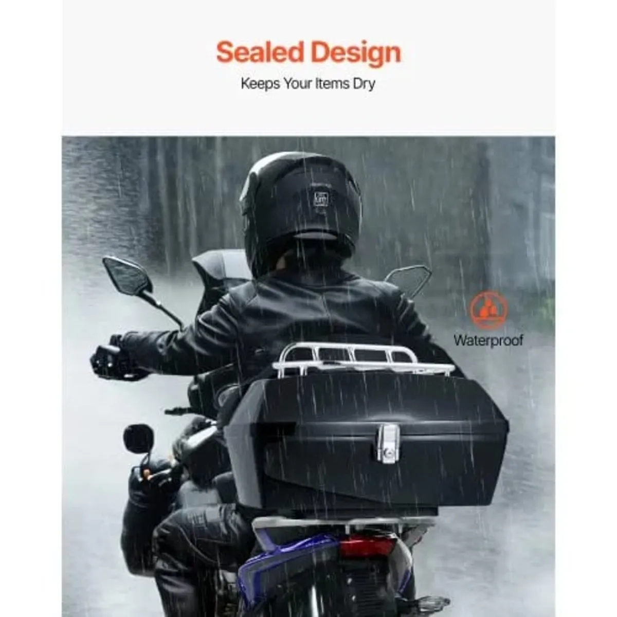 Motorcycle Top Case, Universal Durable PP Material - Image 3