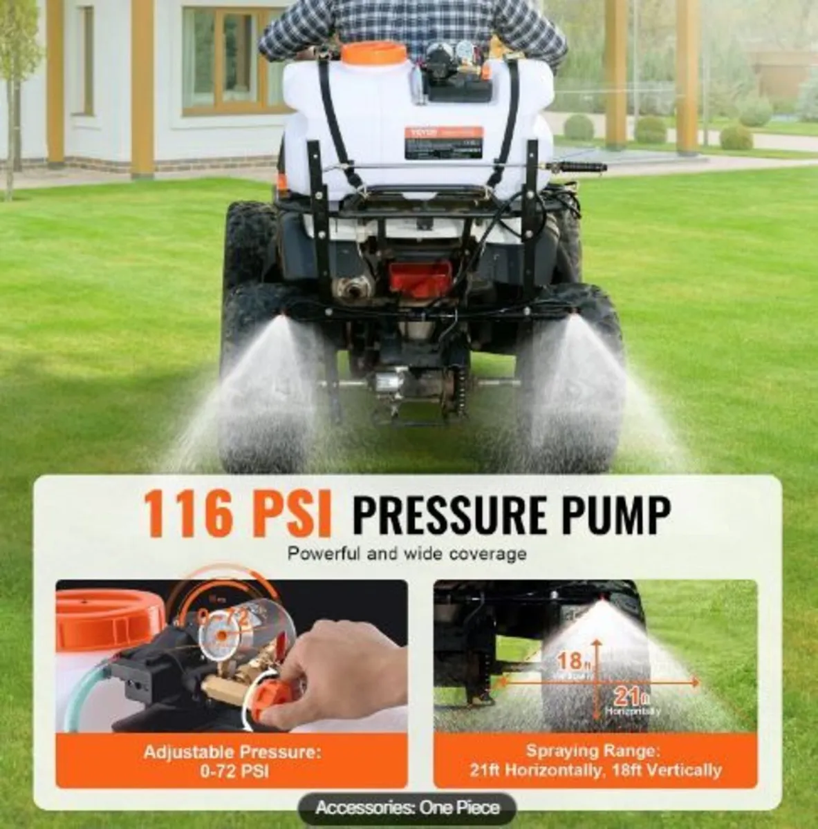 ATV Spot Sprayer, 15.9 Gal/60 L ATV/UTV - Image 1