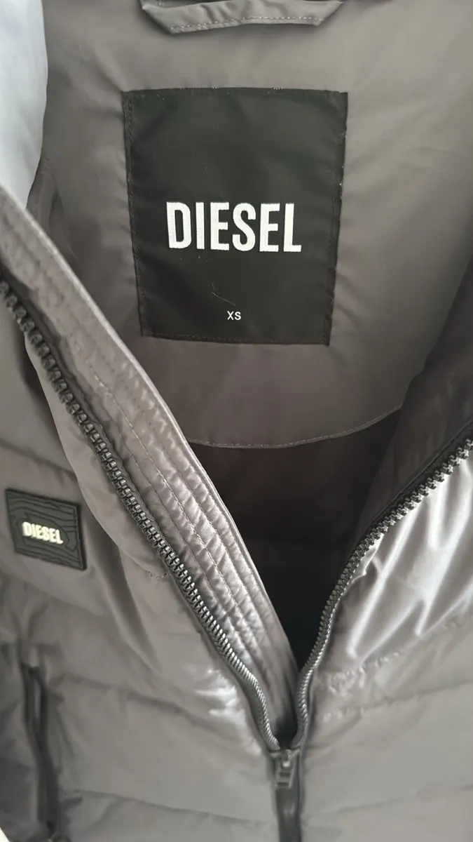 Diesel puffer jacket - grey - size XS - Image 2