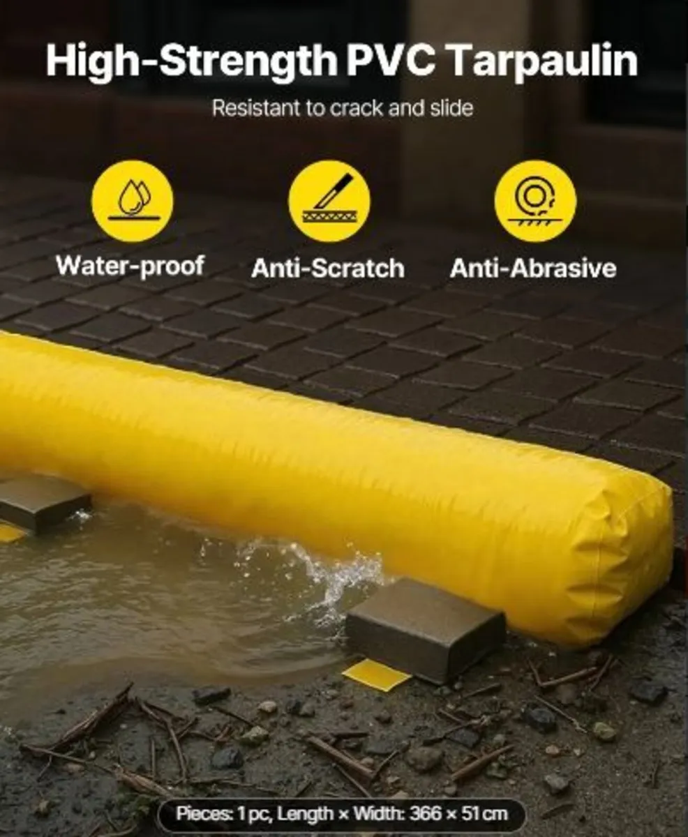 Flood Barrier, 3.66 m Length x 51 cm Height - Image 1