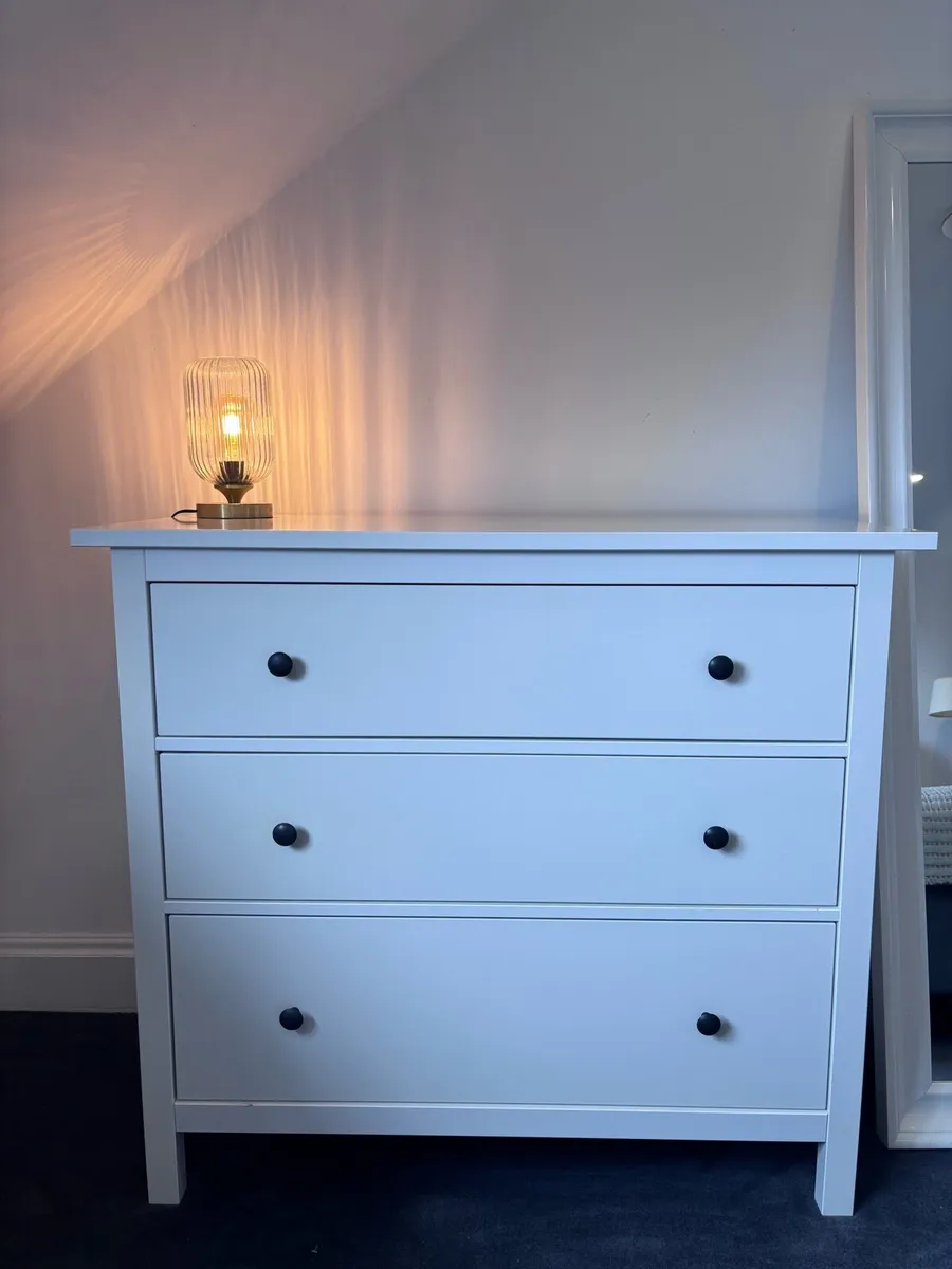 IKEA HEMNES 3-Drawer Chest of Drawers – White - Image 3