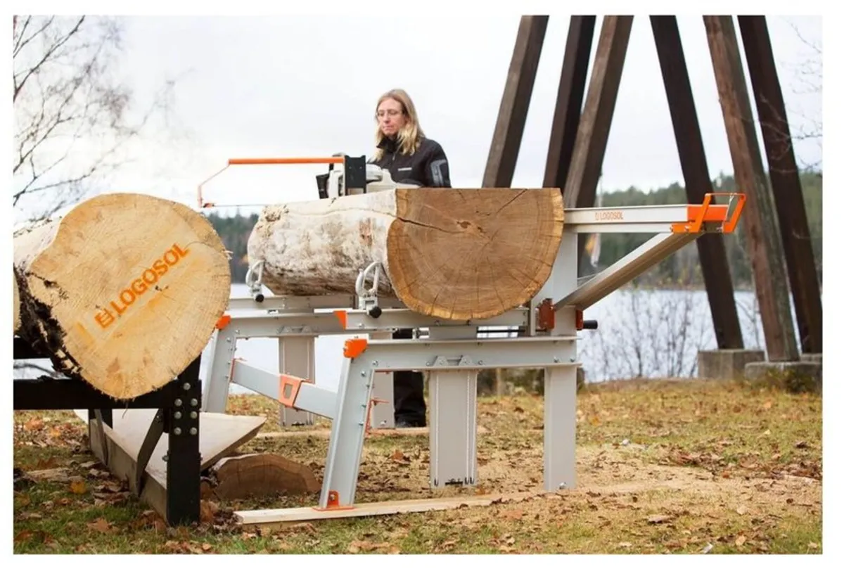 Logosol chain sawmill F2+ 4m & 2 x 0,5m extensions - Image 1