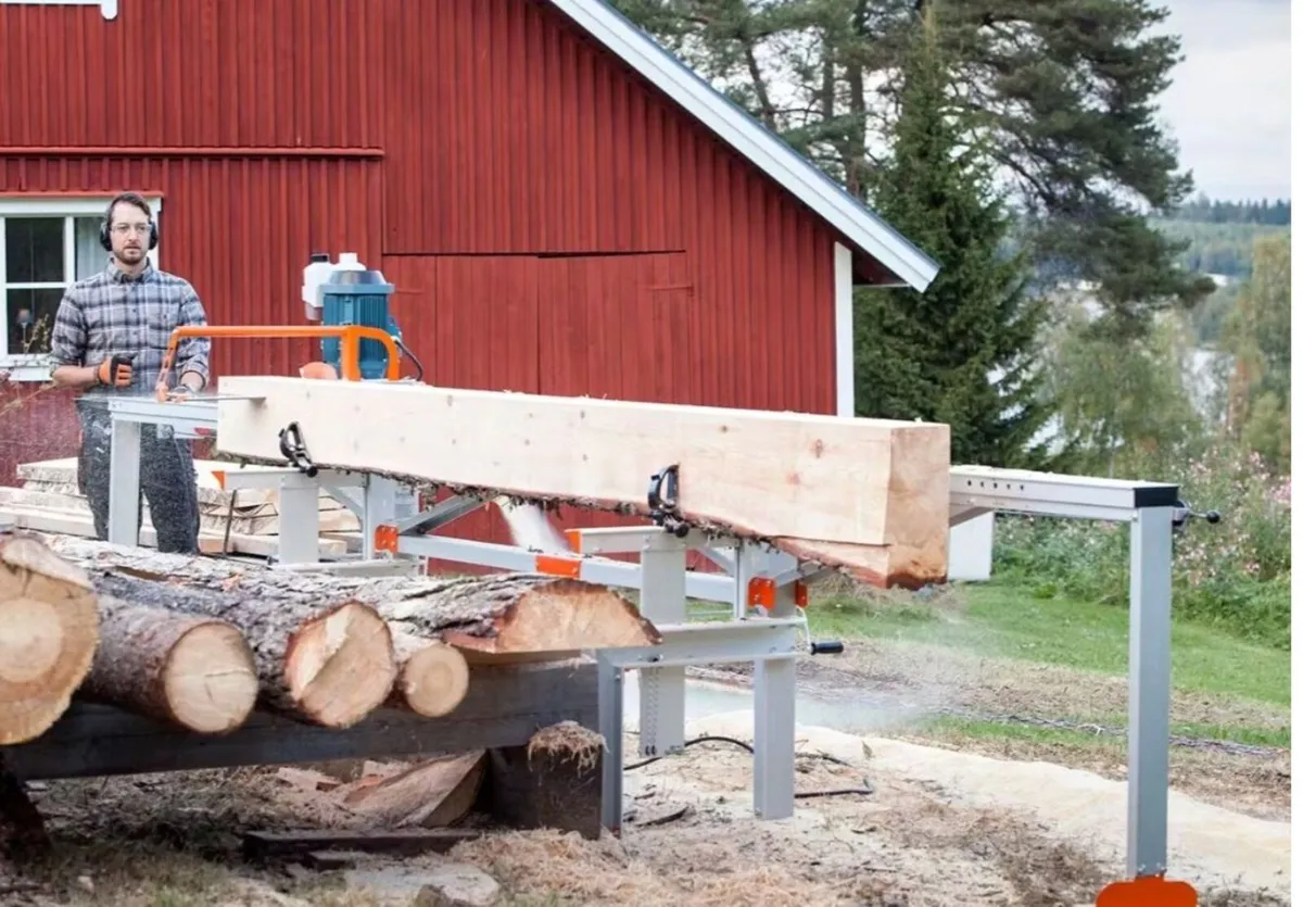 Logosol chain sawmill F2+ 4m & 2 x 0,5m extensions - Image 3