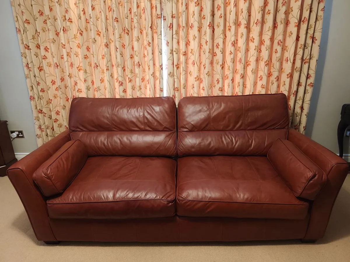 3 Piece Leather Suite - Image 1