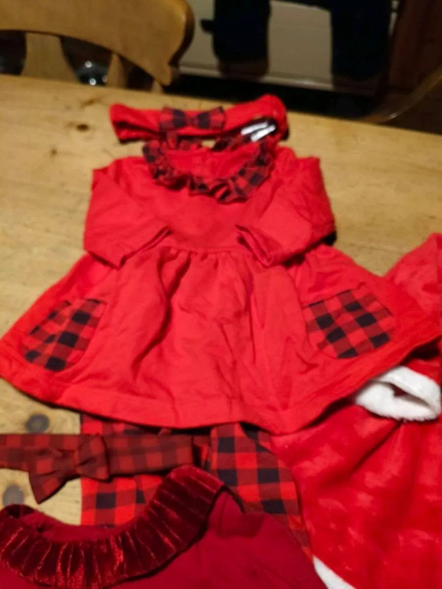 Baby girls Christmas dress bundle
3 Christmas dres - Image 2