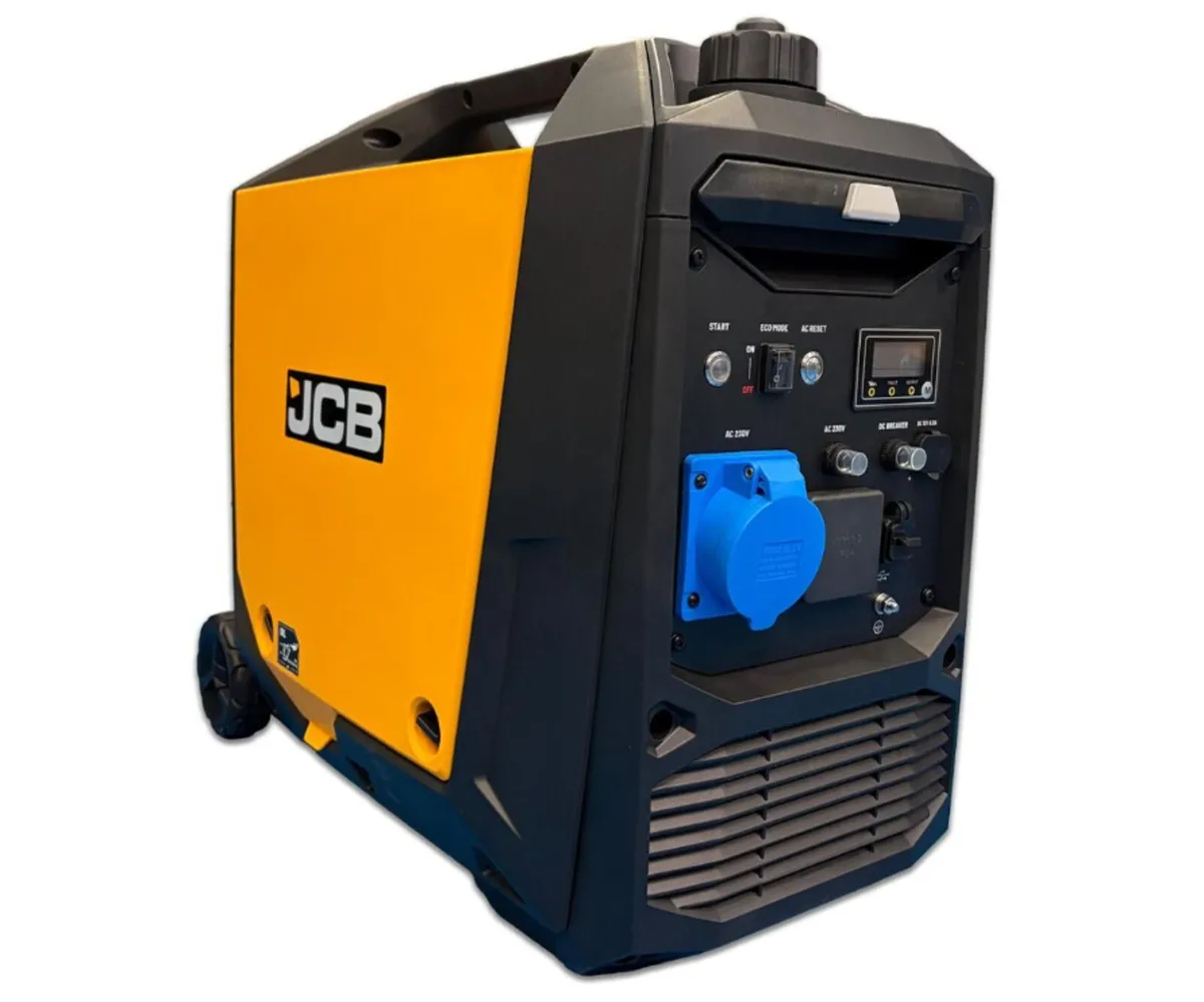 BRAND NEW JCB 3500W PETROL INVERTER GENERATOR - Image 3