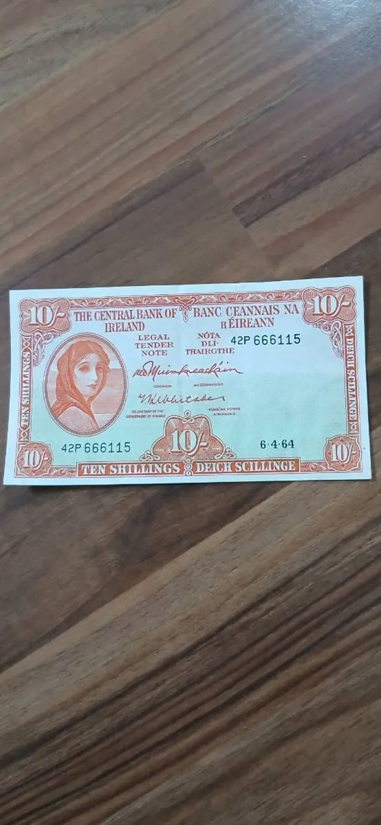 10 shilling note. Mint condition - Image 3