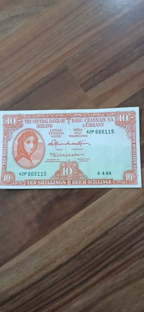 10 shilling note. Mint condition - Image 4