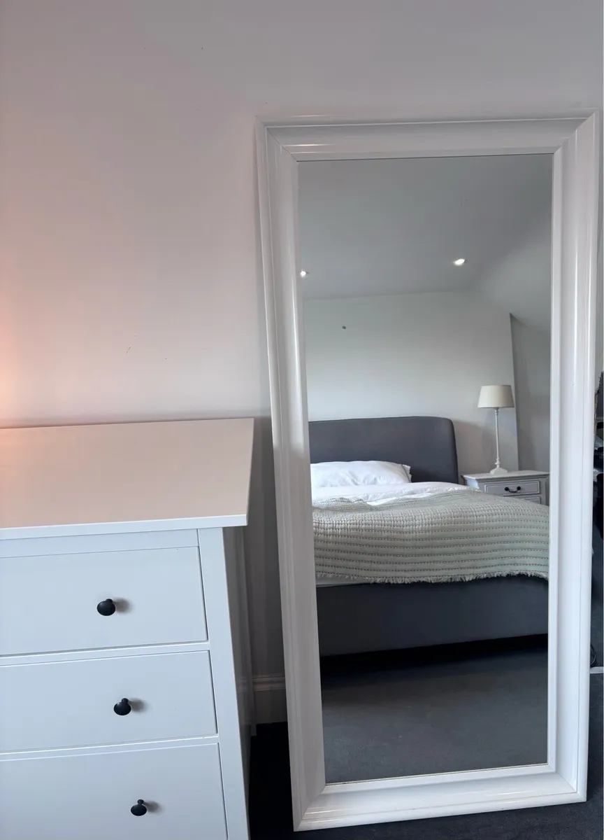 IKEA TOFTBYN Full-Length Mirror – White - Image 1