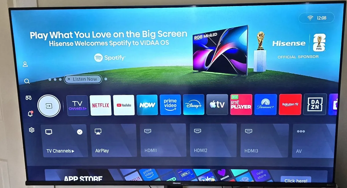 HISENSE 50 INCH 4K UHD LED TV +FLOOR STAND - Image 1