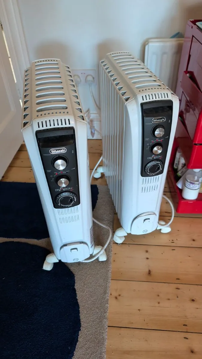 2 x DeLonghi Dragon 4 TRD41025T 2.5kW Electic - Image 1
