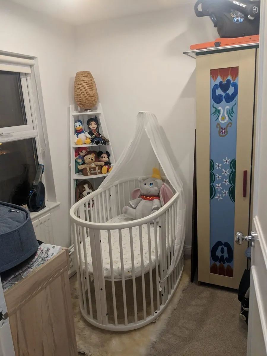 Stokke Sleepi Cot White Canopy Very Good Condition - Image 1