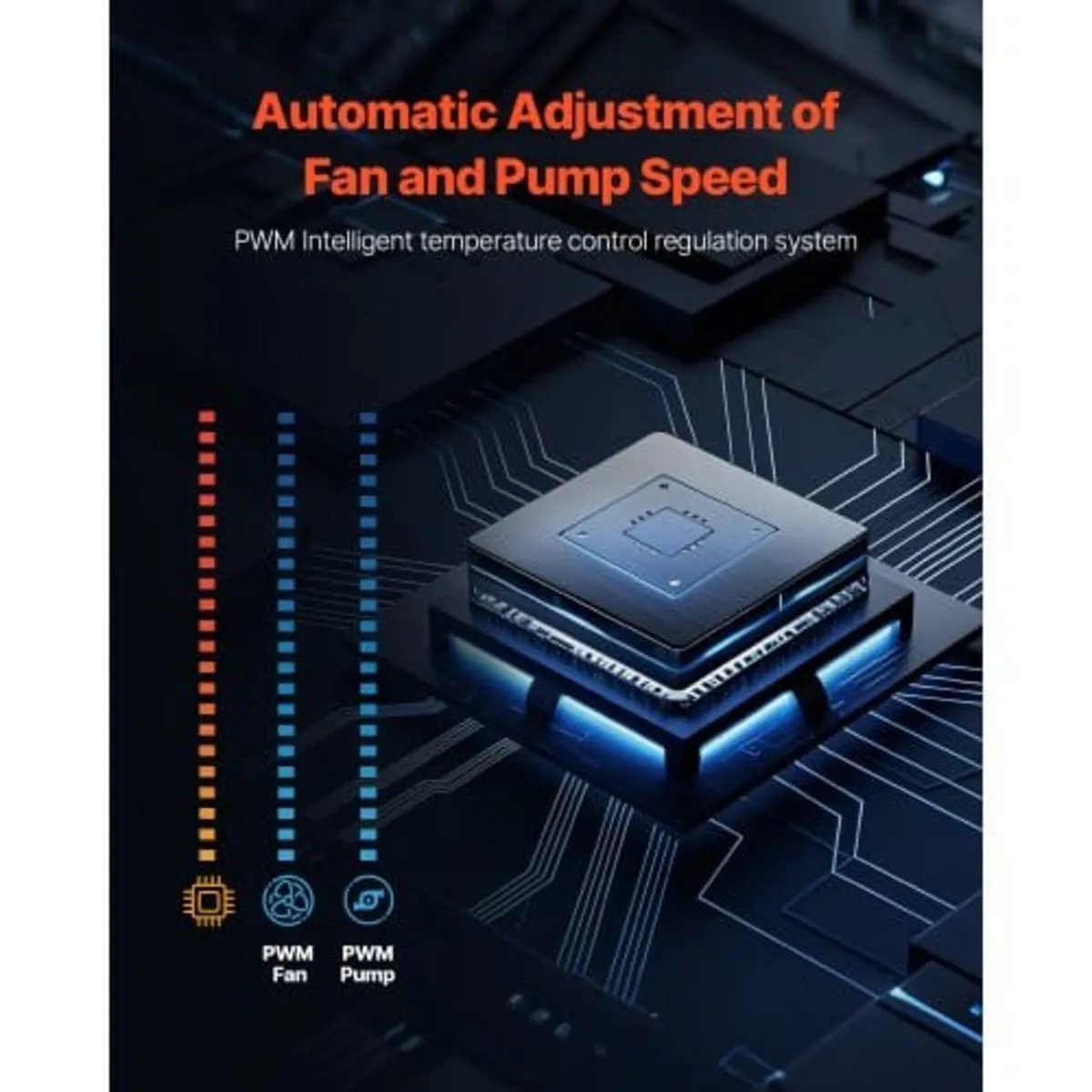 CPU Liquid Cooler, AIO CPU Water Cooler - 120mm PW - Image 2