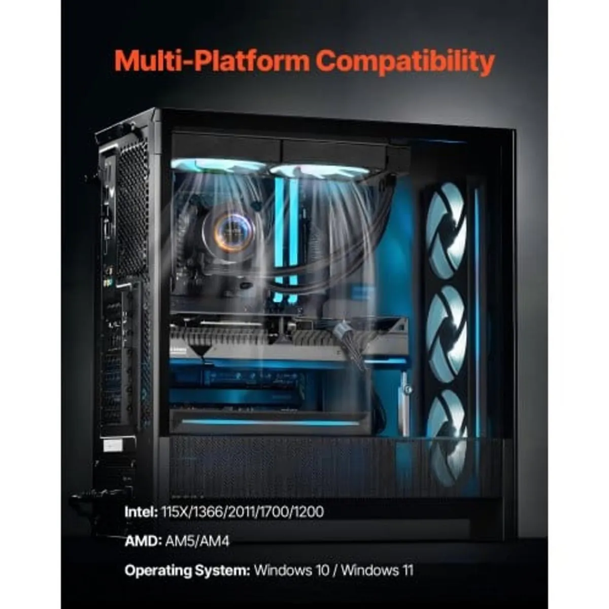 CPU Liquid Cooler, AIO CPU Water Cooler - 120mm PW - Image 4