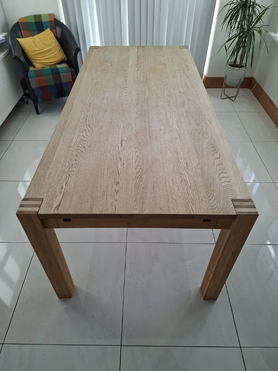 Soilid Wood Oak Dining Table - Image 1