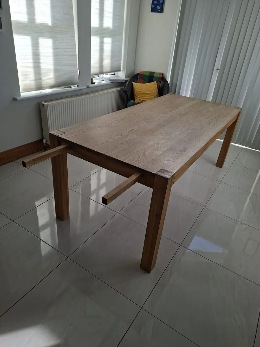 Soilid Wood Oak Dining Table - Image 2