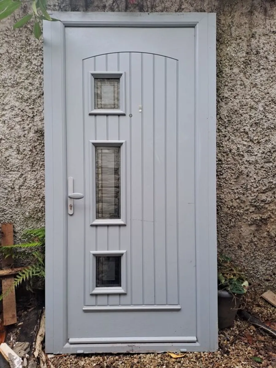 Front Door PVC Dove Grey Great Condition - Image 1