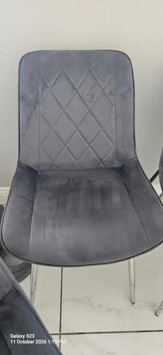 Kitchen dining chairs x 4 - Image 2
