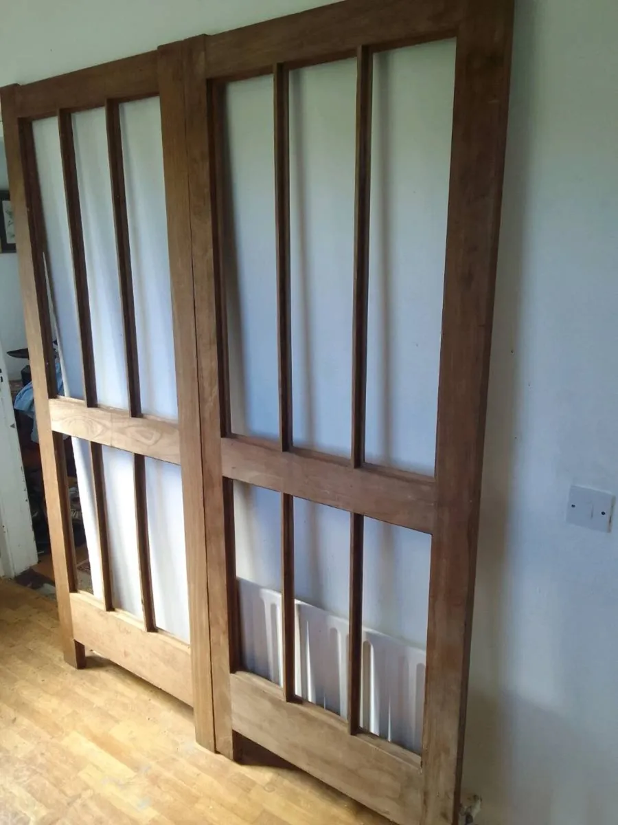 French farmhouse vintage doors solid teak - Image 2