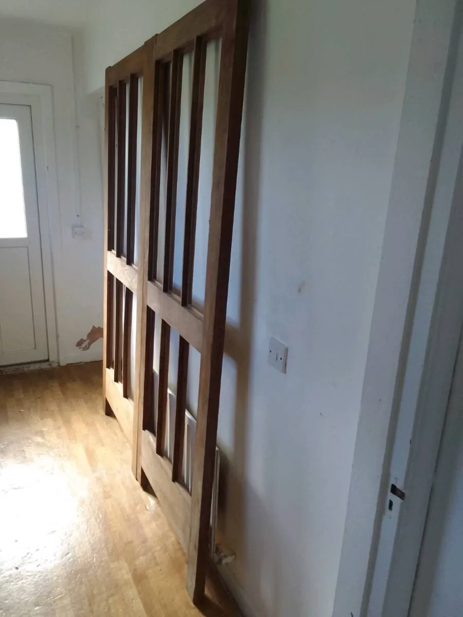 French farmhouse vintage doors solid teak - Image 3
