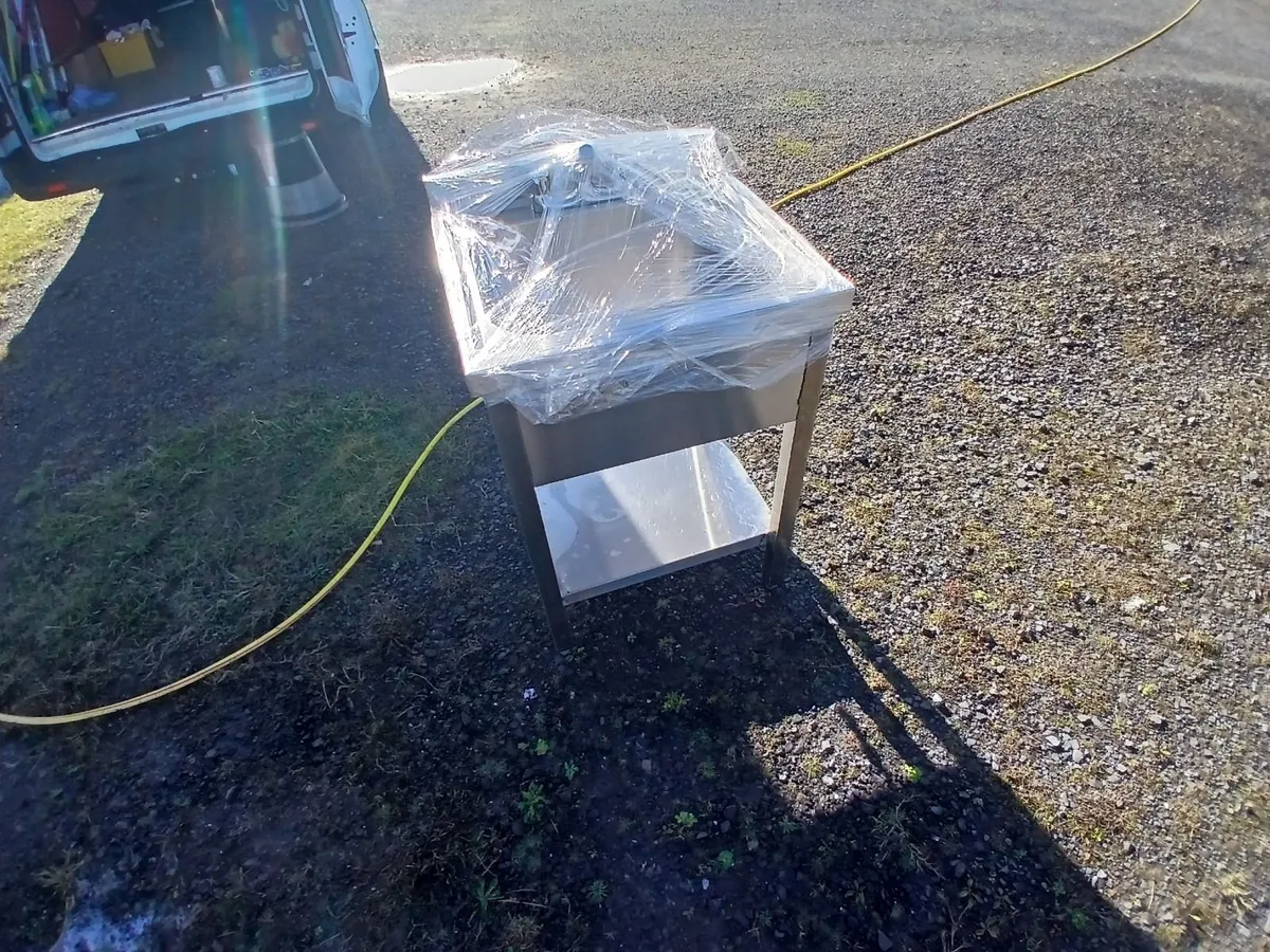 Staneless steel cabbinet sink unit complete - Image 1