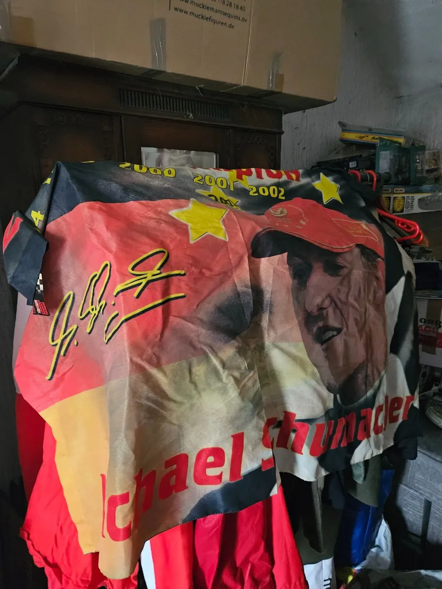 Michael Schumacher Ferrari F1 Flag - Image 1