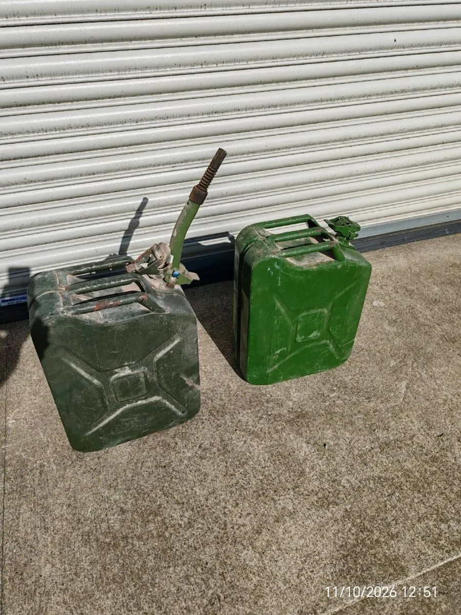 Steel Jerry cans. - Image 1