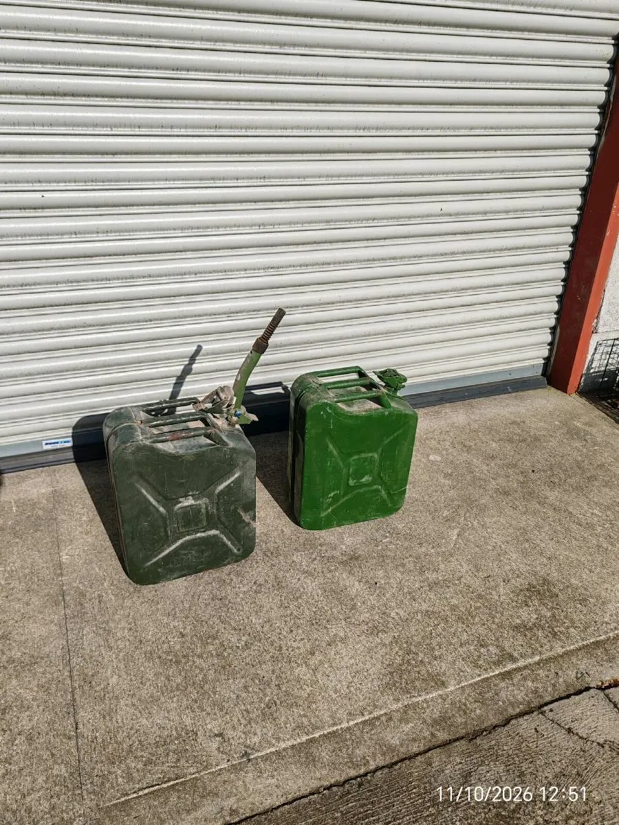 Steel Jerry cans. - Image 2