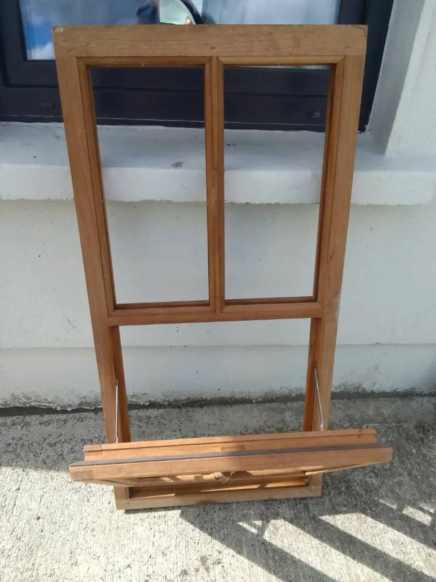 Vintage Solid teak window - Image 1