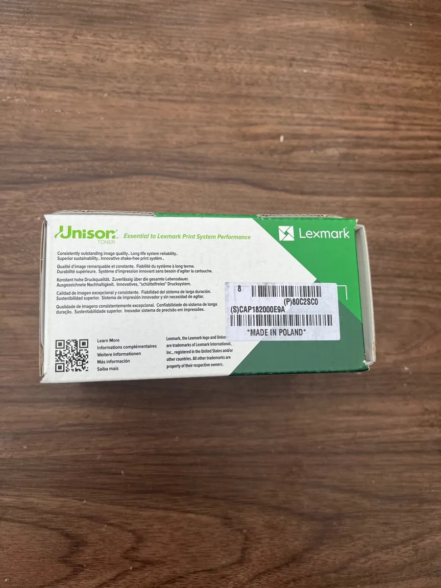 Lexmark 80C2SC0 Cyan Toner - Image 2