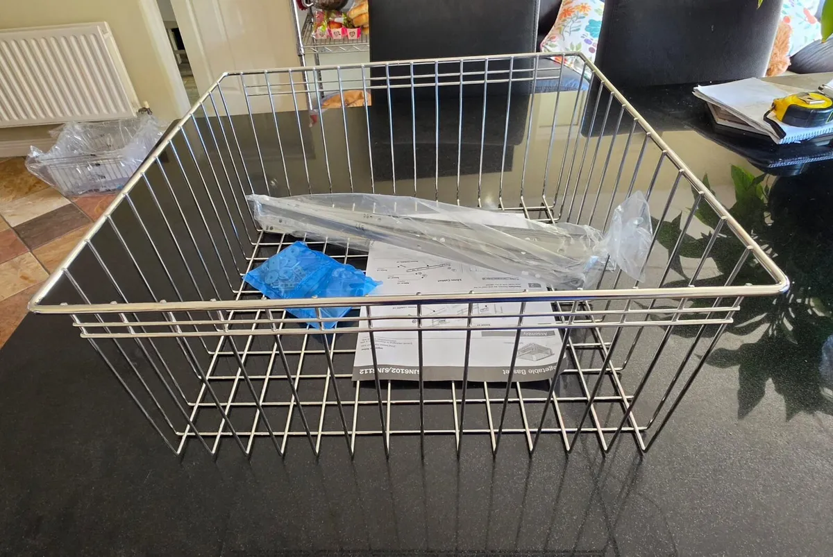 Kitchen 500mm Pull Forward Baskets Pack 2 New - Image 2