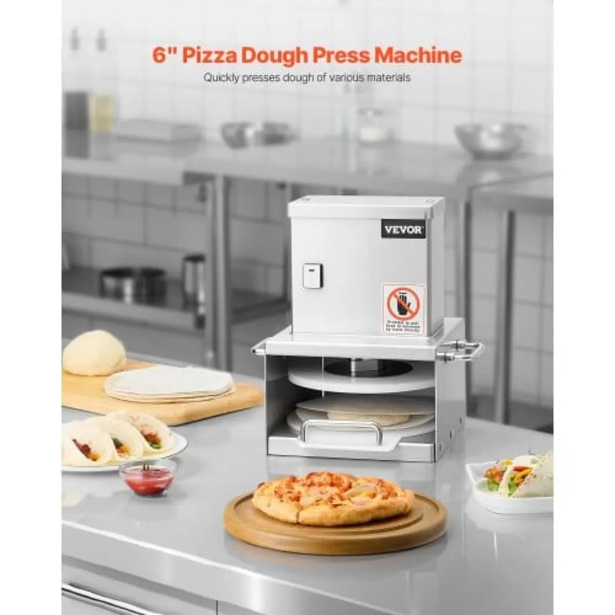Electric Pizza Dough Press Machine, 6 inch Pizza P - Image 4