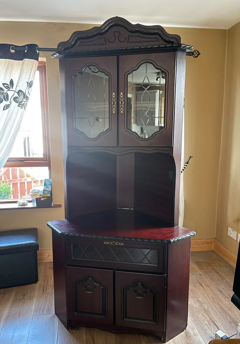 Mahogany corner unit - Image 2