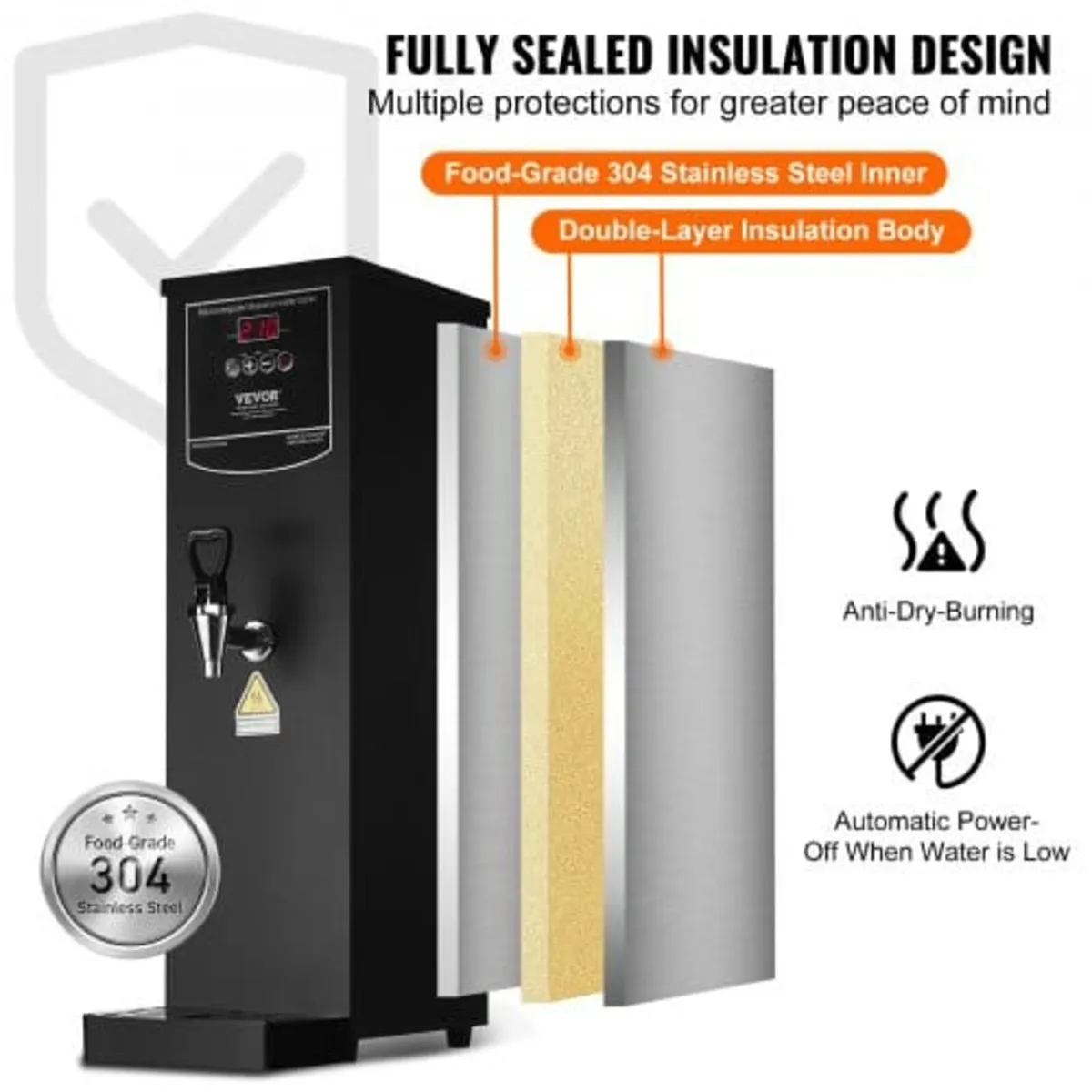 Commercial Water Boiler, Electric Hot Water Dispen - Image 4
