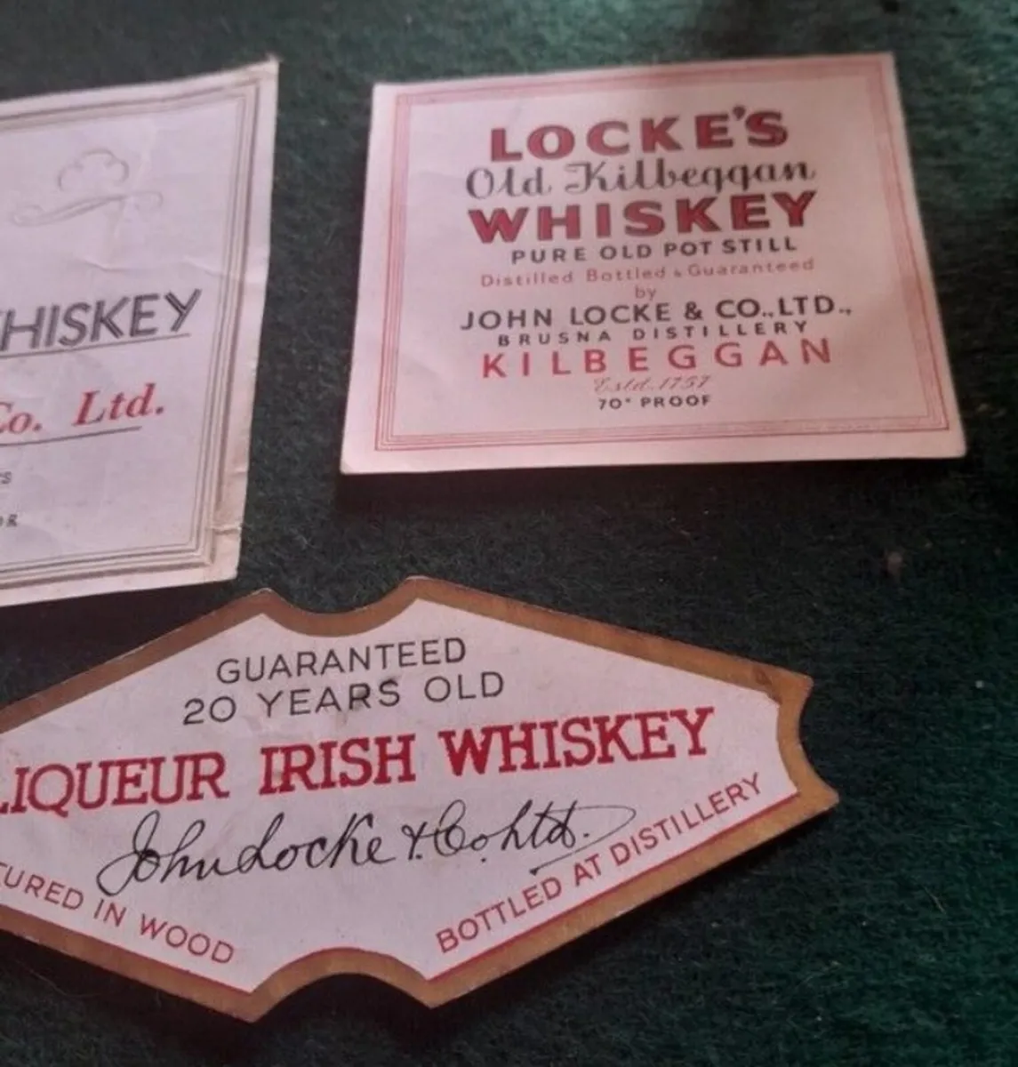 OLD WHISKEY LOCKES LABELS ..... - Image 3