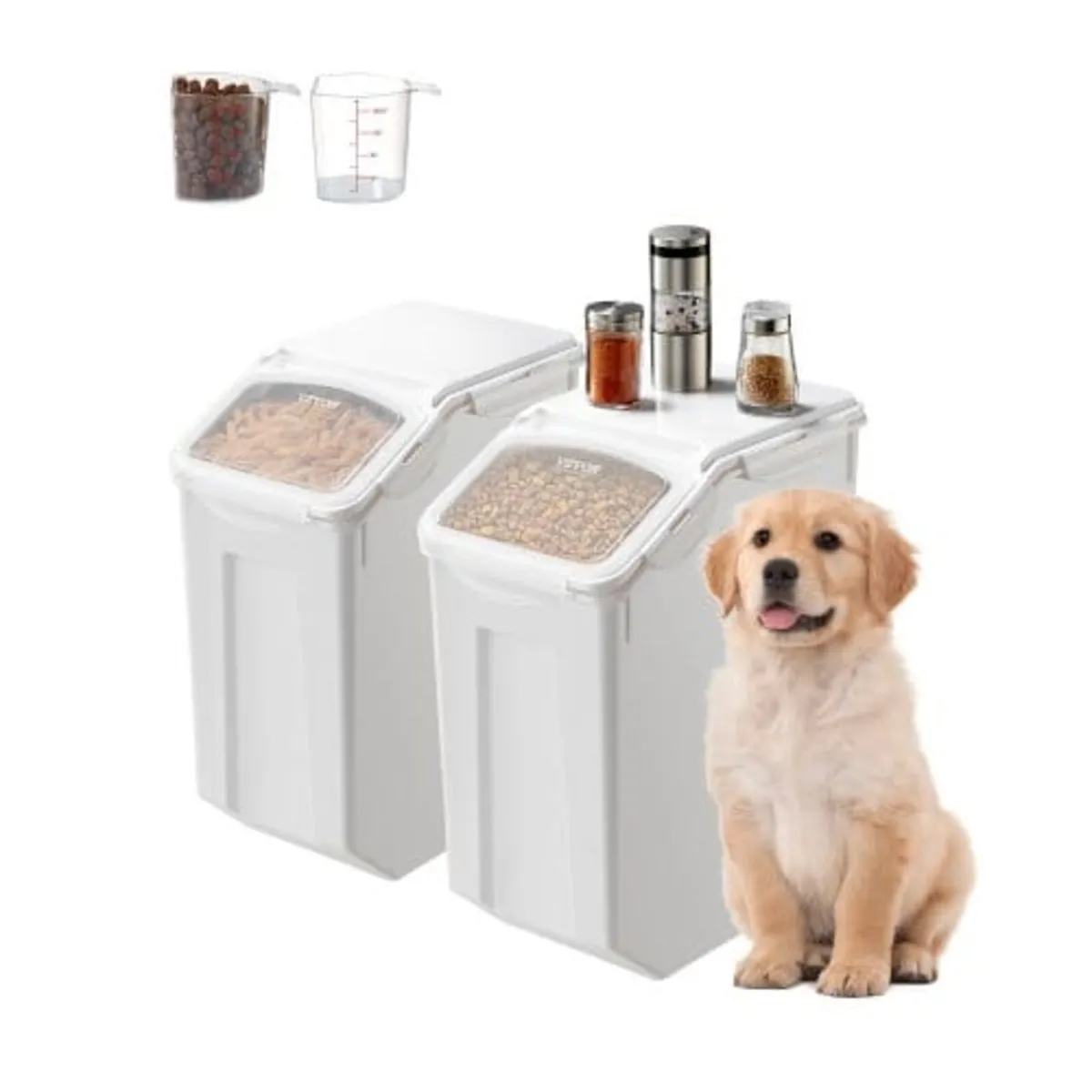 Rice Storage Container, 4.5Gallon/20L x2 Capacity - Image 1