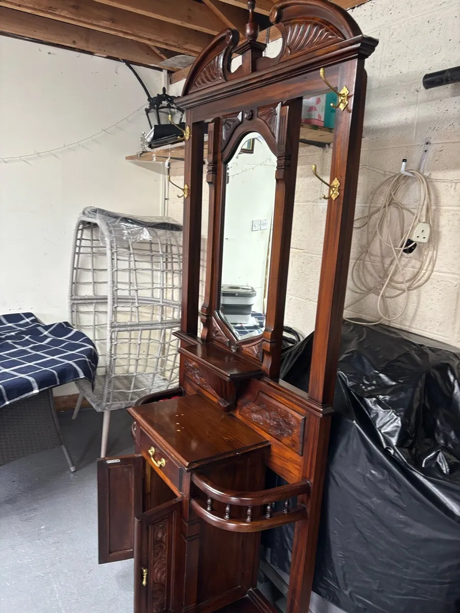 Mahogany hall stand - Image 2