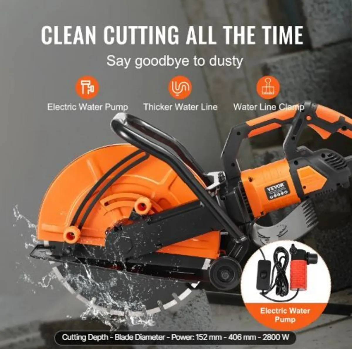16"/40.6 cm Electric Concrete Saw - Image 3