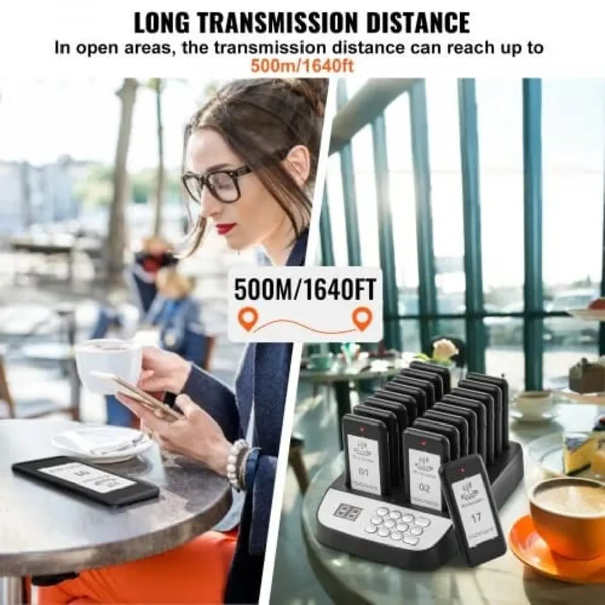 Restaurant Pager System, Wireless 500m Long Range - Image 3