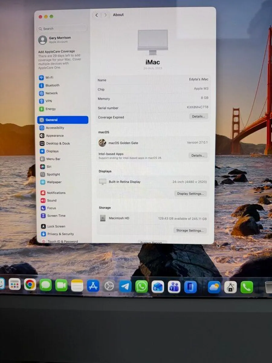 Apple iMac 24" M3 (2023), Silver, 8GB / 256GB, Touch ID Keyboard, Magic Mouse & Acrylic Stand - Image 2