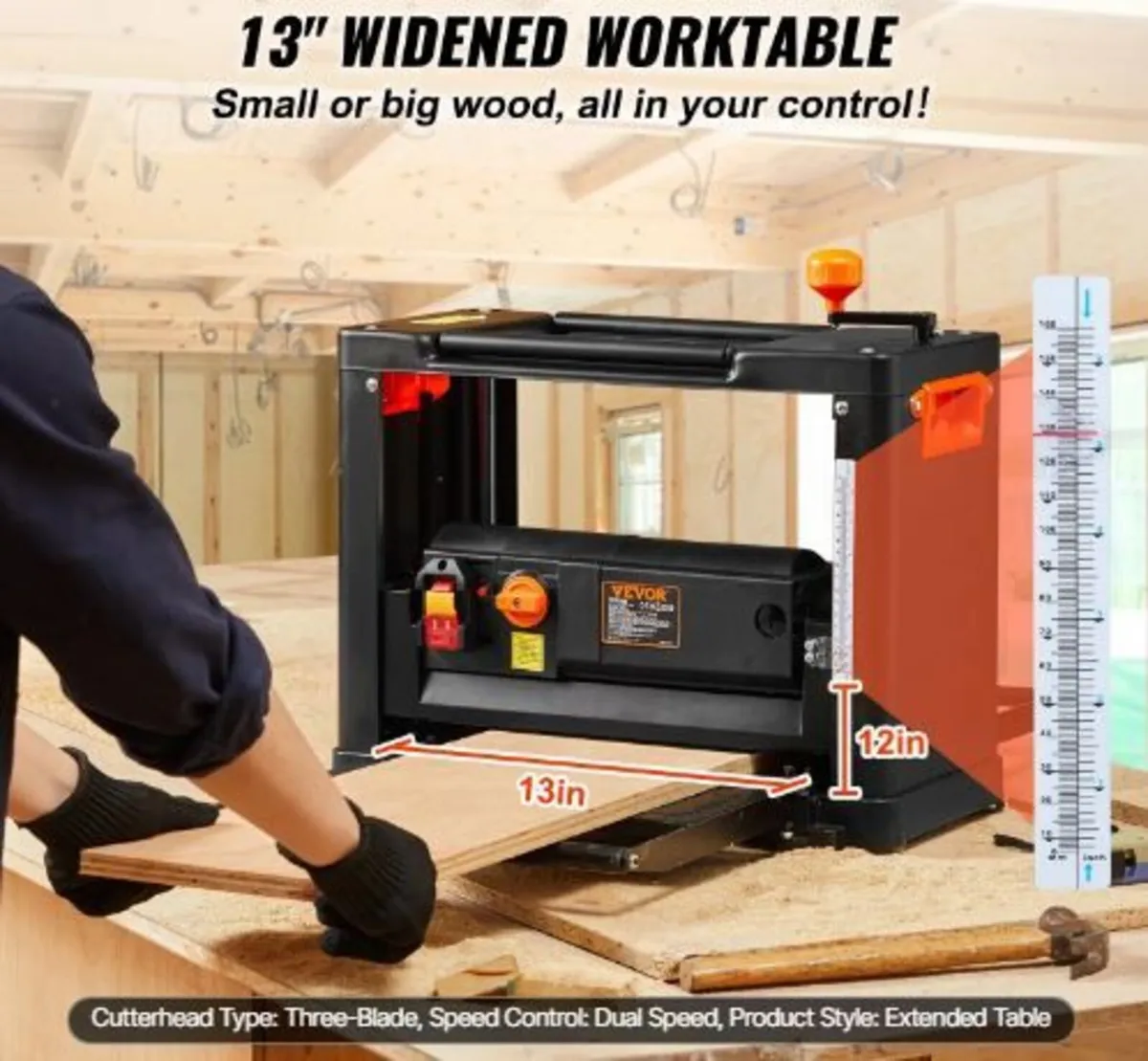 Thickness Planer, Two Speed, 33 cm - Image 3