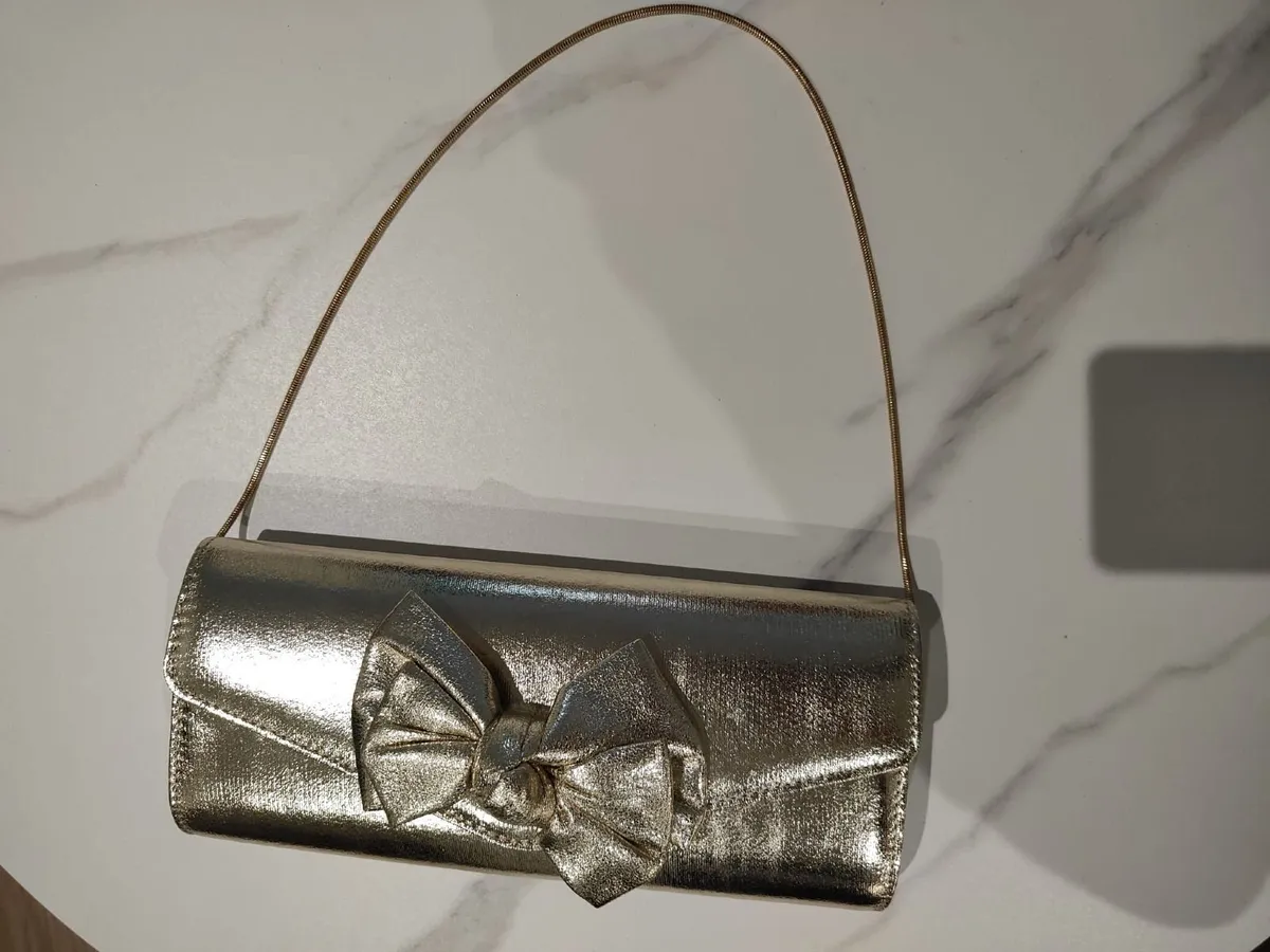 Lipsy Gold Bag - Image 1