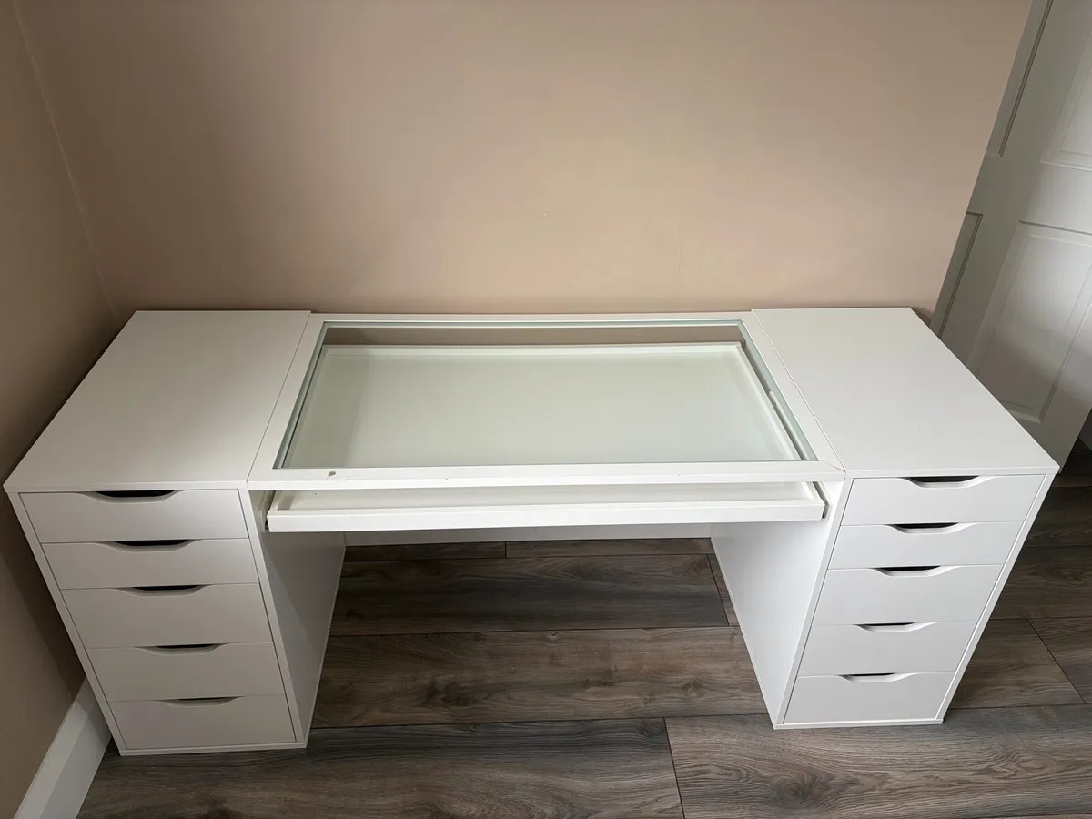 Self Modified Ikea table and drawers - Image 1
