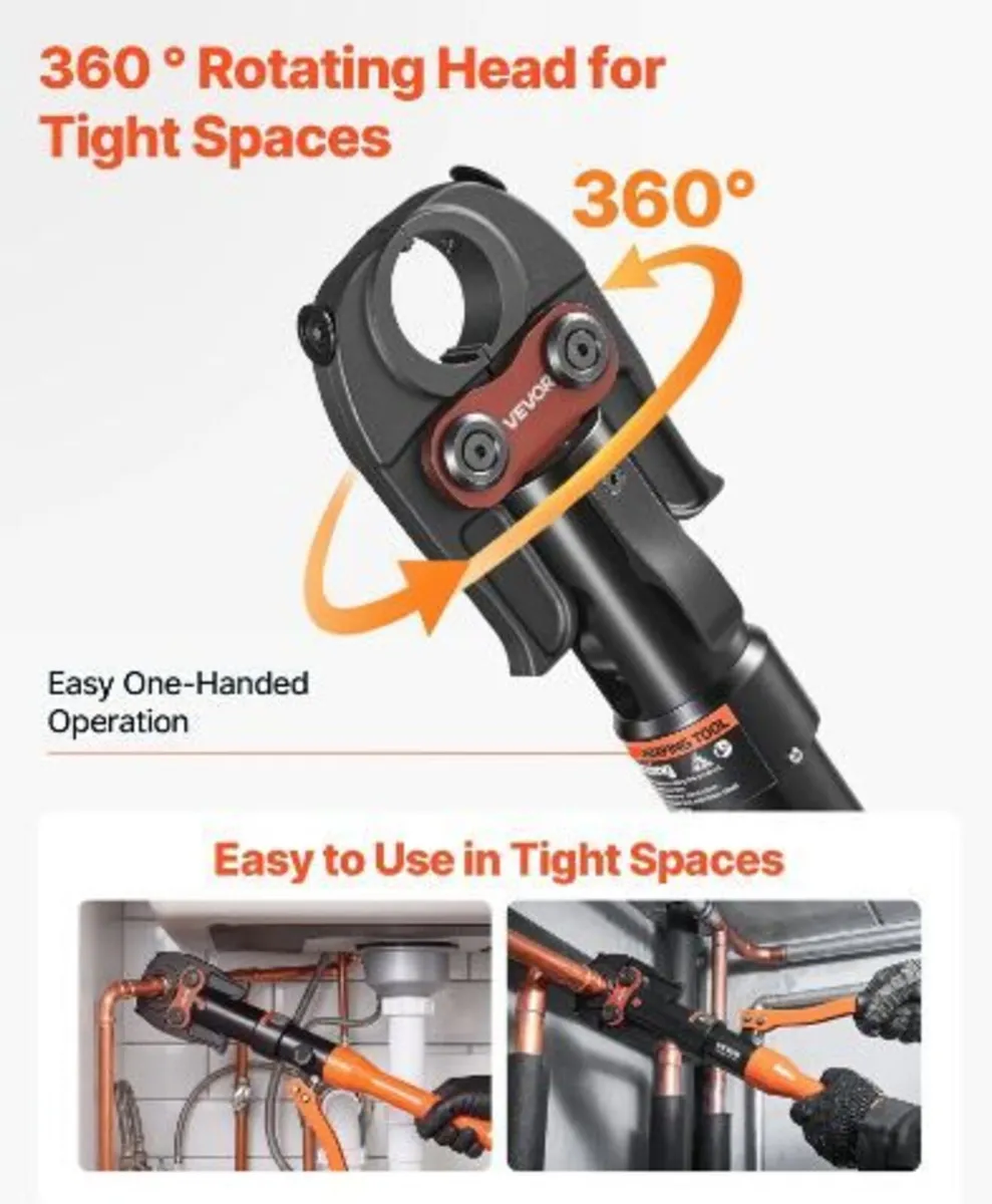 Pipe Crimping Tool, Hydraulic Driven - Image 2