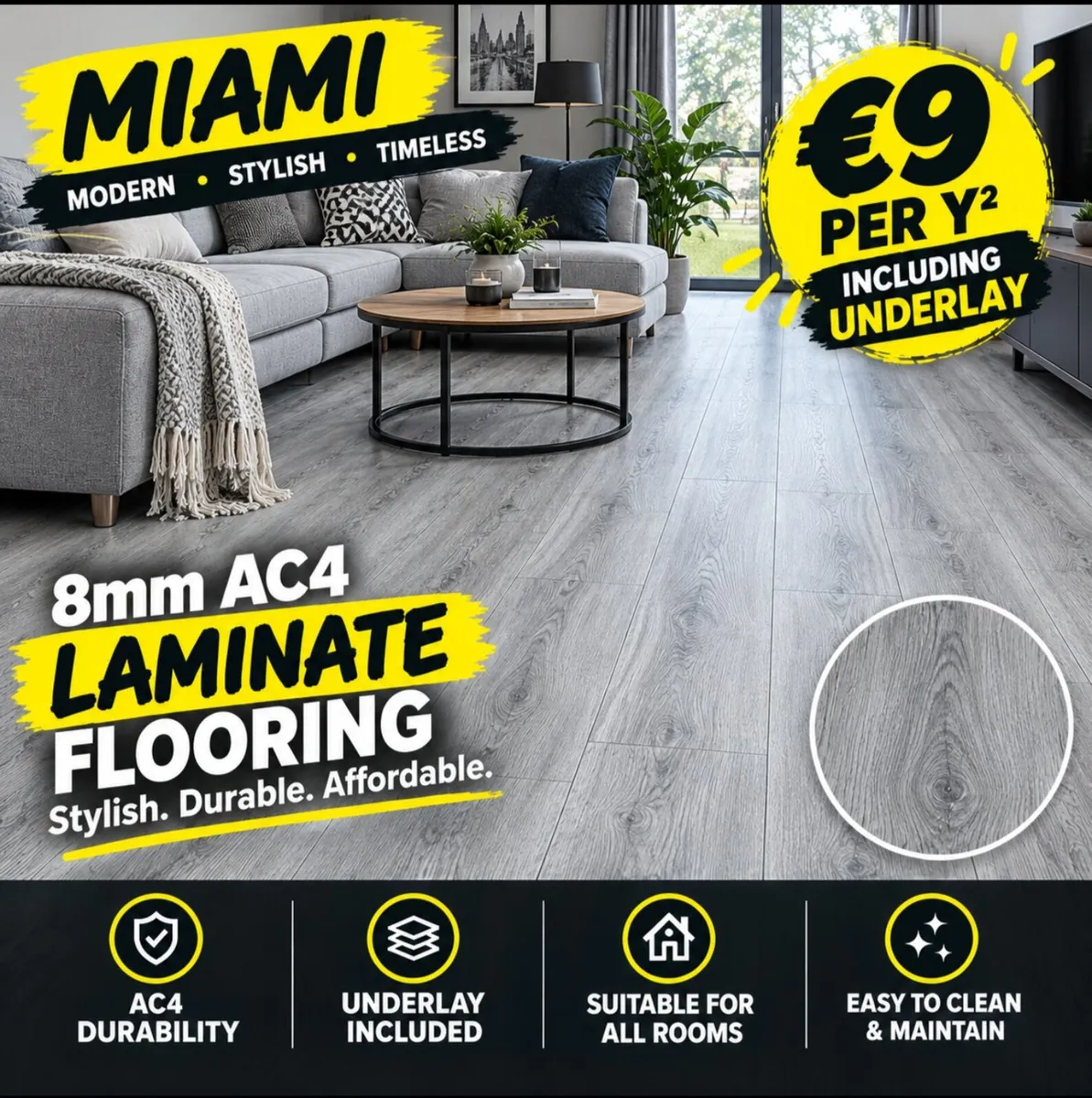 8mm laminate flooring - Image 1