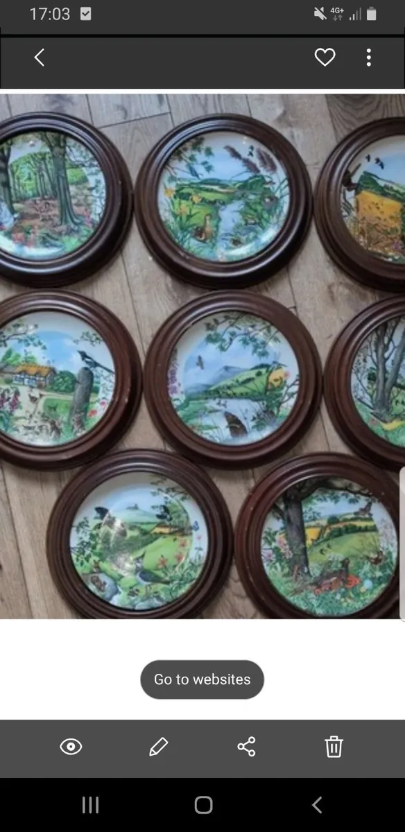 Vintage wedgwood plate set - Image 1