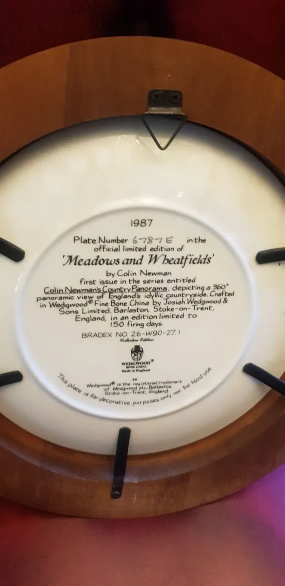 Vintage wedgwood plate set - Image 3